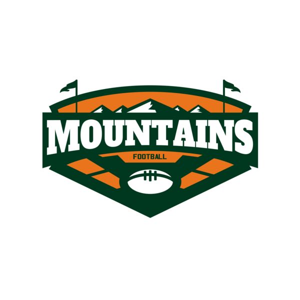 Mountains Football logo template 02 Thumbnail