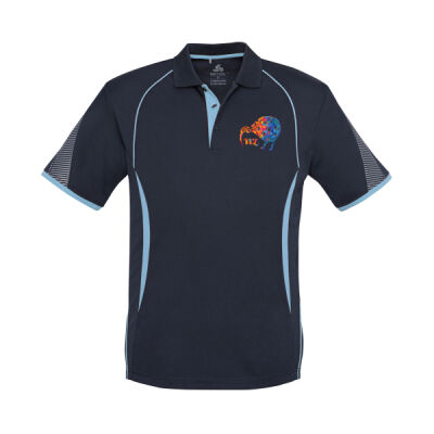 New Zealand Pickleball Kiwi - Biz Collection Mens Razor Short Sleeve Polo Thumbnail
