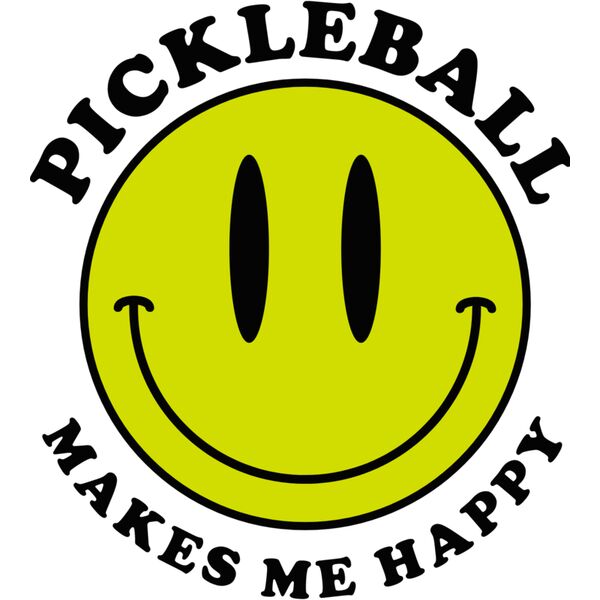 Pickleball Makes Me Happy Coloured Thumbnail